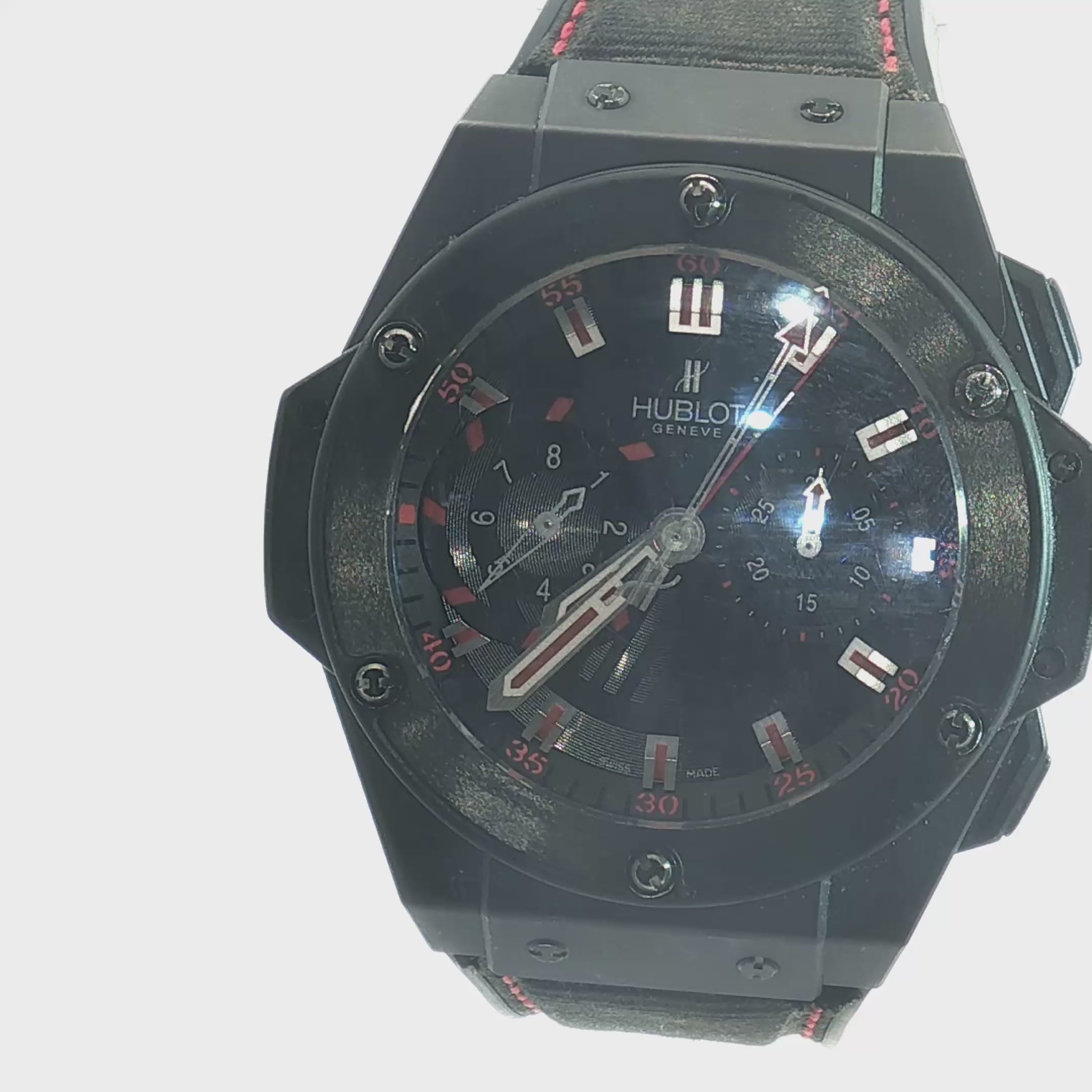 Pre-Owned Hublot Magic Chronograph Black Ceramic Watch