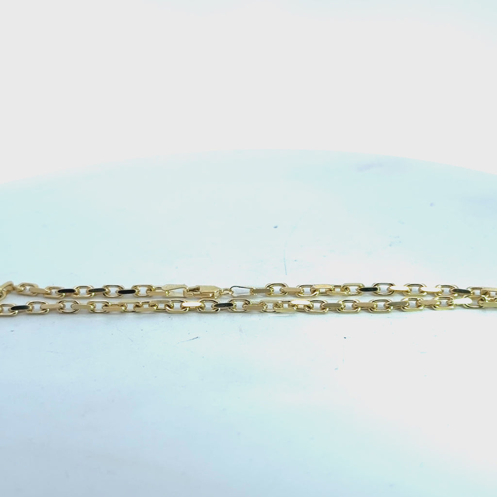 14k Yellow Gold 5.5 gram Hermes Bracelet 8"inch