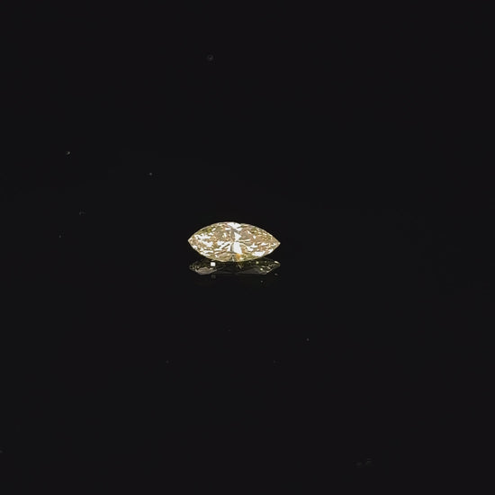 1.02ct I2 Marquise Natural Fancy Light Yellow Diamond