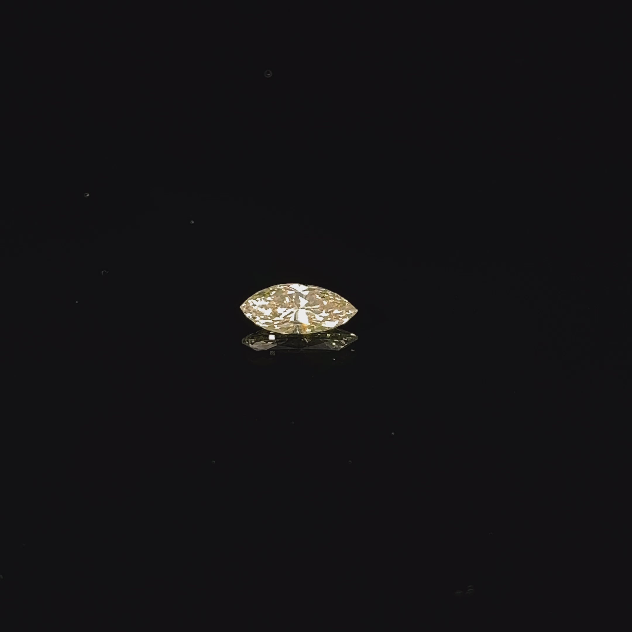 1.02ct I2 Marquise Natural Fancy Light Yellow Diamond