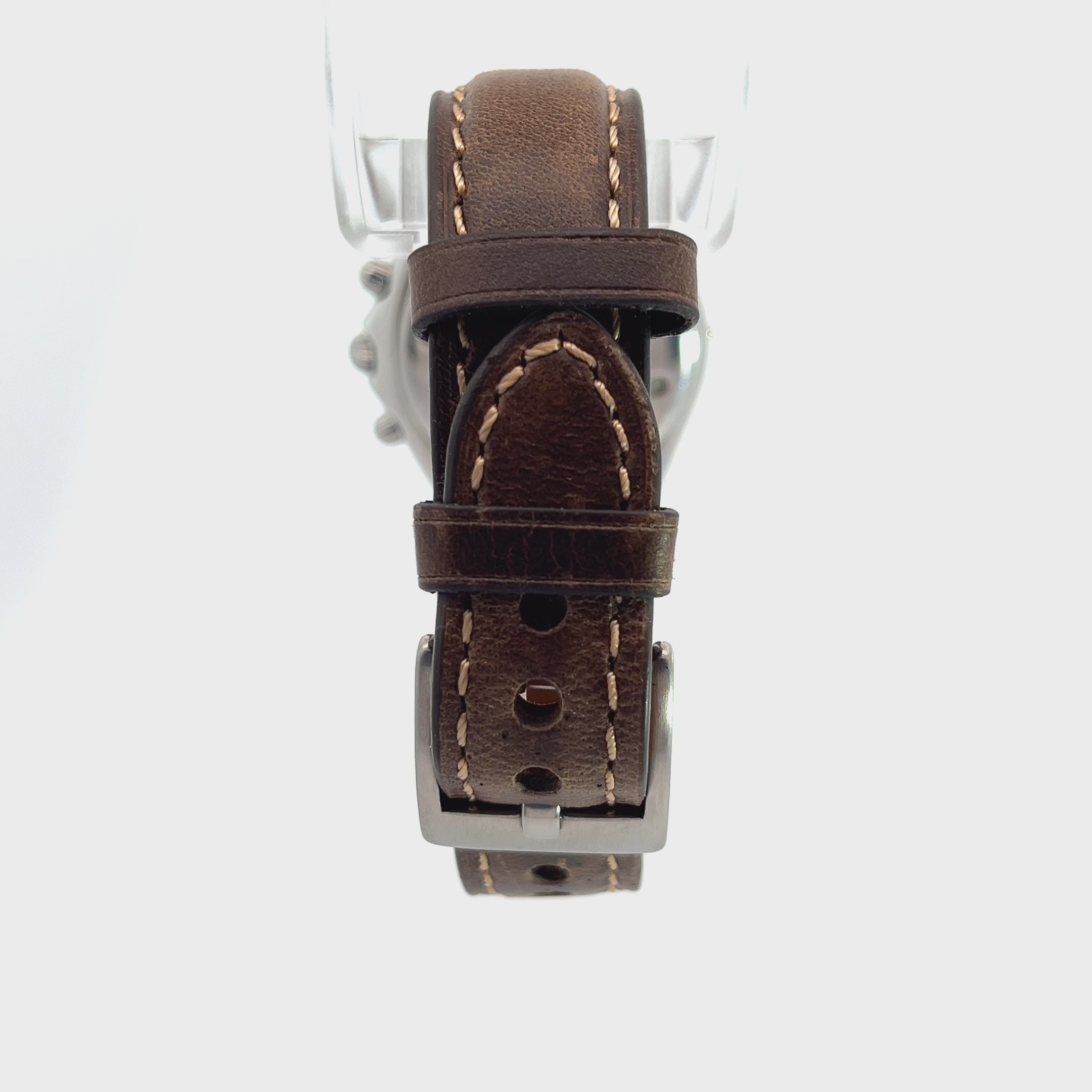 Breitling Suisse Chronographer 100M Quartz/Gold Steel /Brown Leather Strap Pre-Owed