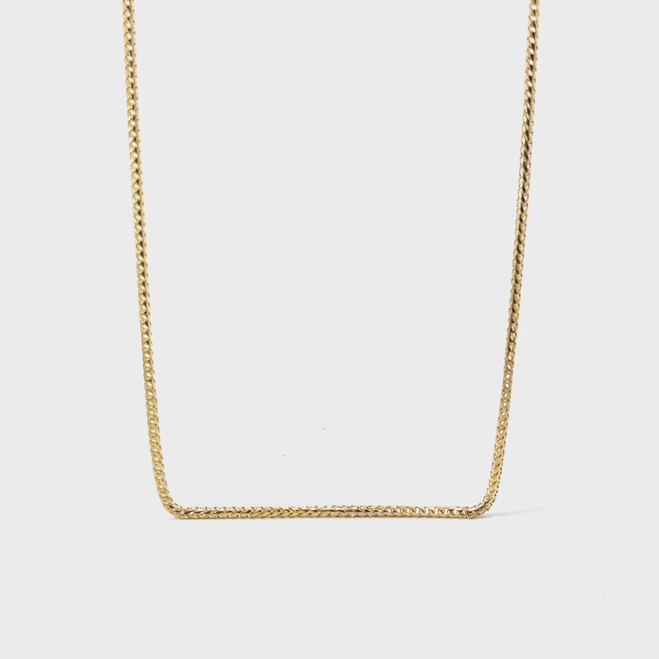 14k Yellow Gold 14.0 Gram Wheat Necklace 24"inch 2mm