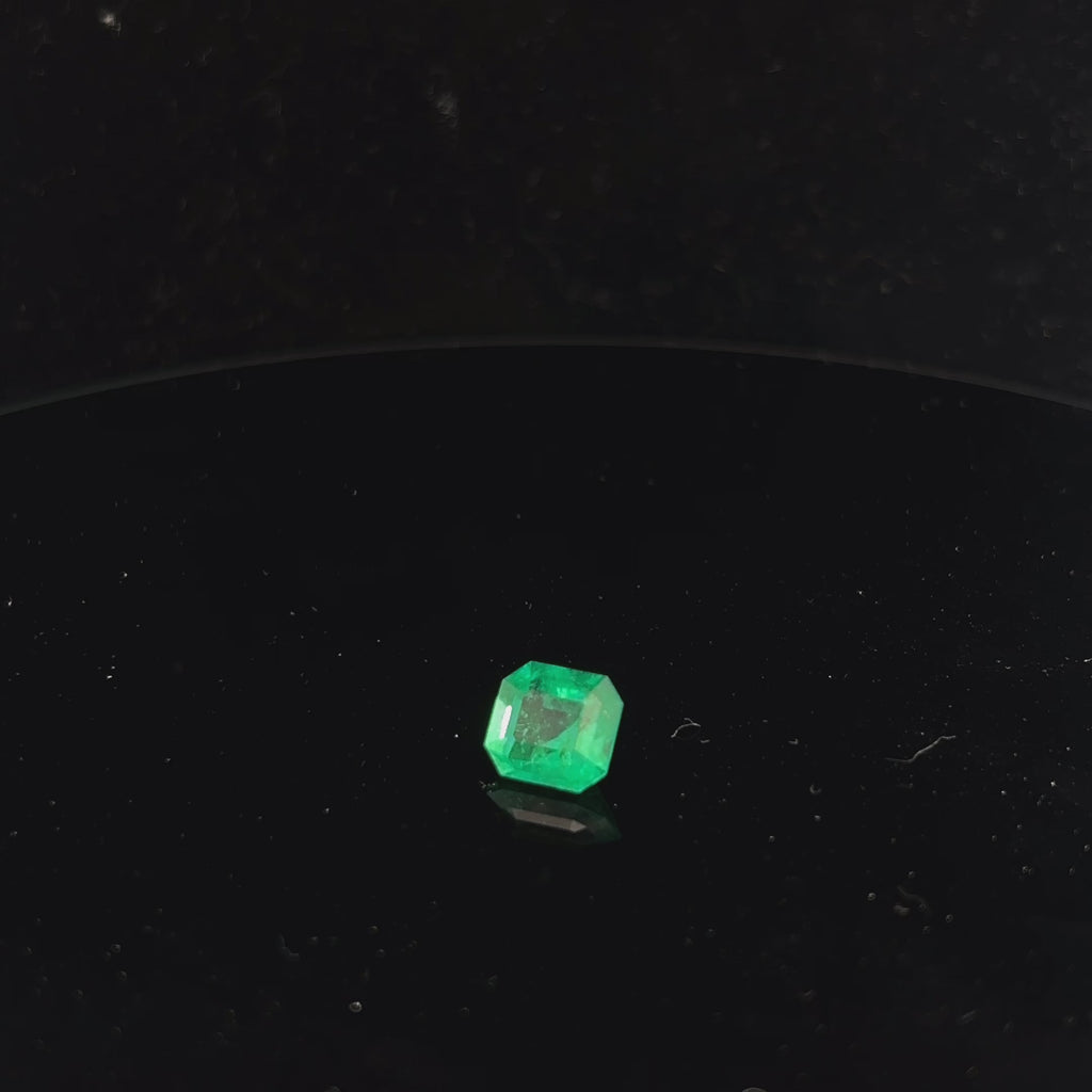 3.54ct Octagonal Green Natural Beryl Emerald Ethiopia F2 Loose Stone Certified By GIA # 2233712676