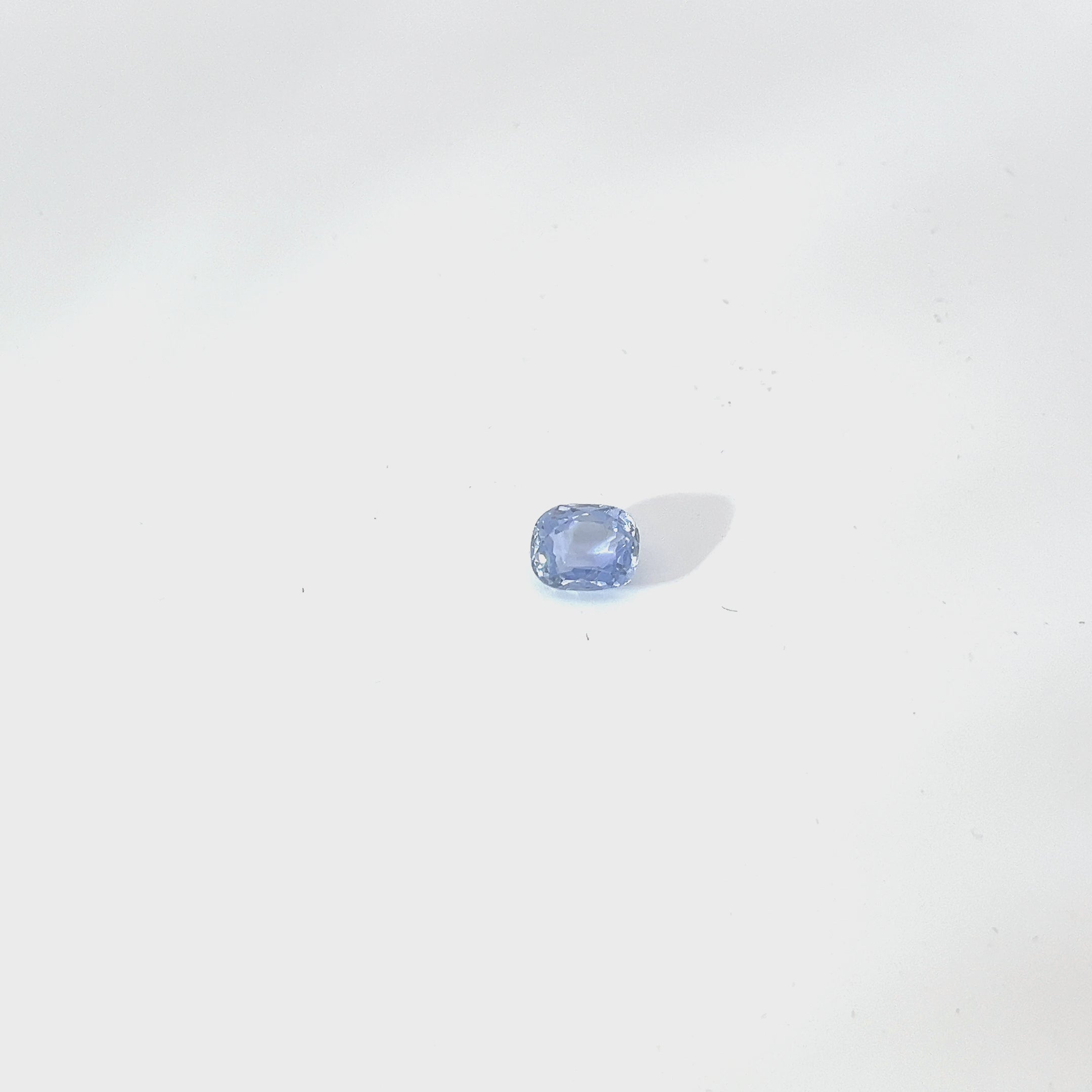 2.96 CT CUSHION BLUE SAPPHIRE GIA
