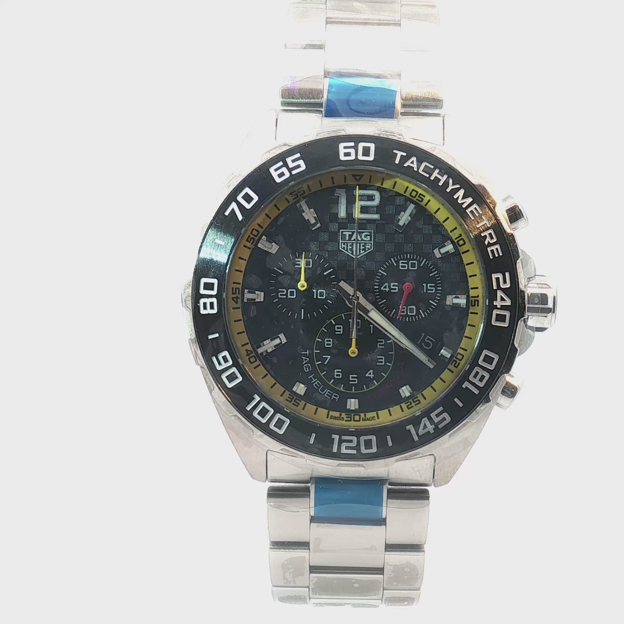 Pre-owned Tag Heuer Formula 1 / Steel/ Grey Dial/ 43mm/ Year 2021/ Chronograph/ CAZ101AC.BA0842