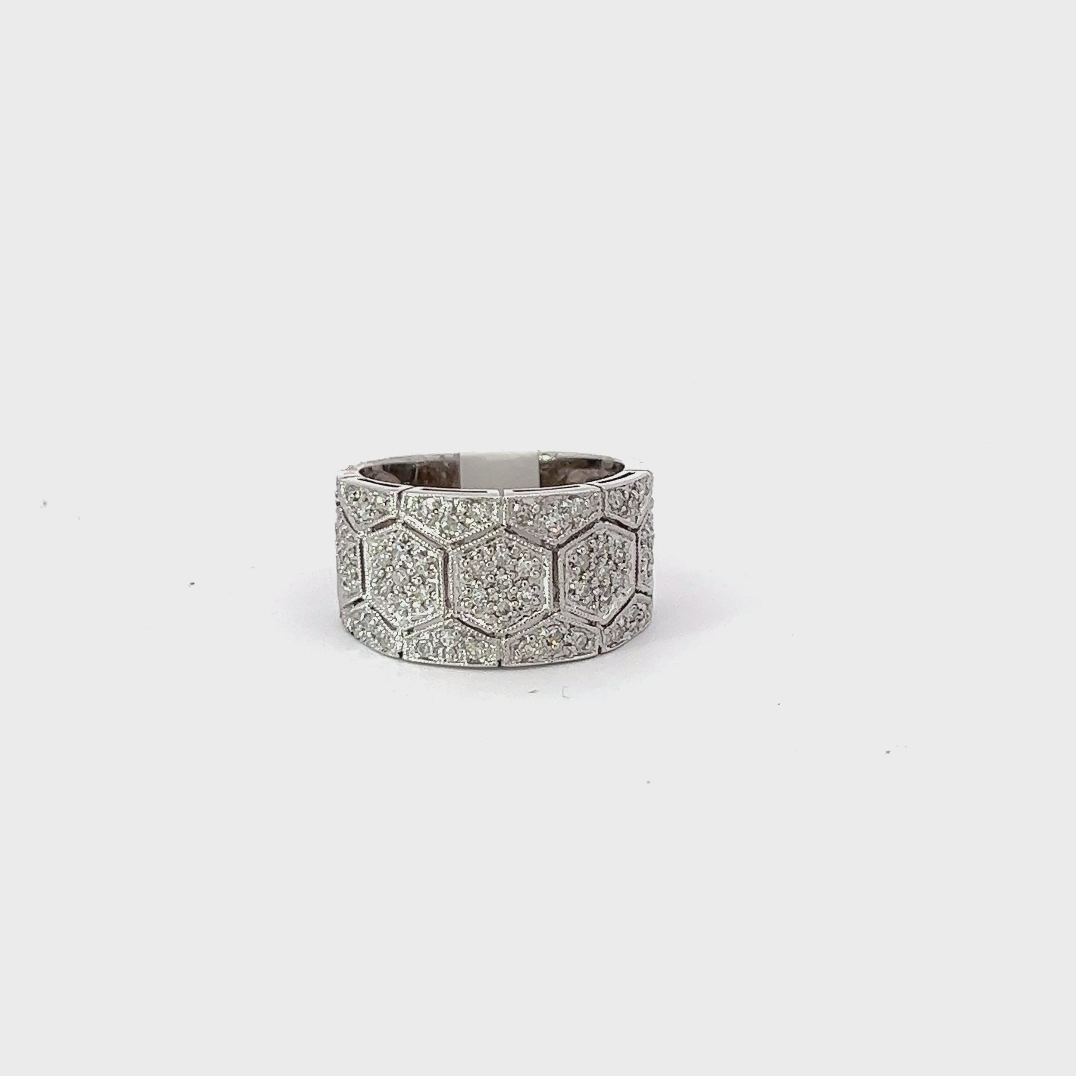 14k White Gold .75ct G VS2 Round Diamond Ring