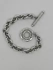 Pre-Owned Tiffany & Co. Sterling Silver Toggle Link Charm Bracelet