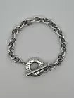 Pre-Owned Tiffany & Co. Sterling Silver Toggle Link Charm Bracelet