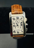 Pre-owned Cartier Tank Americane 18k white gold