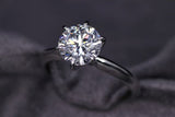 Ladies PLatinum Solitaire Diamond ring