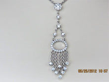 Load image into Gallery viewer, Ladies 18k white gold Diamond drop Necklace