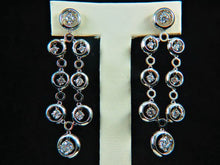 Load image into Gallery viewer, Ladies 18k White Gold Diamond Chandelier Earrings