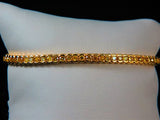 Ladies 18k yellow gold yellow diamond tennis bracelet