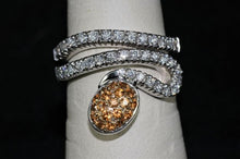 Load image into Gallery viewer, Ladies 18k White Gold Diamond Snake ring