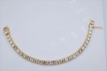 Load image into Gallery viewer, Ladies 14k Yellow Gold Diamond Tennis Bracelet