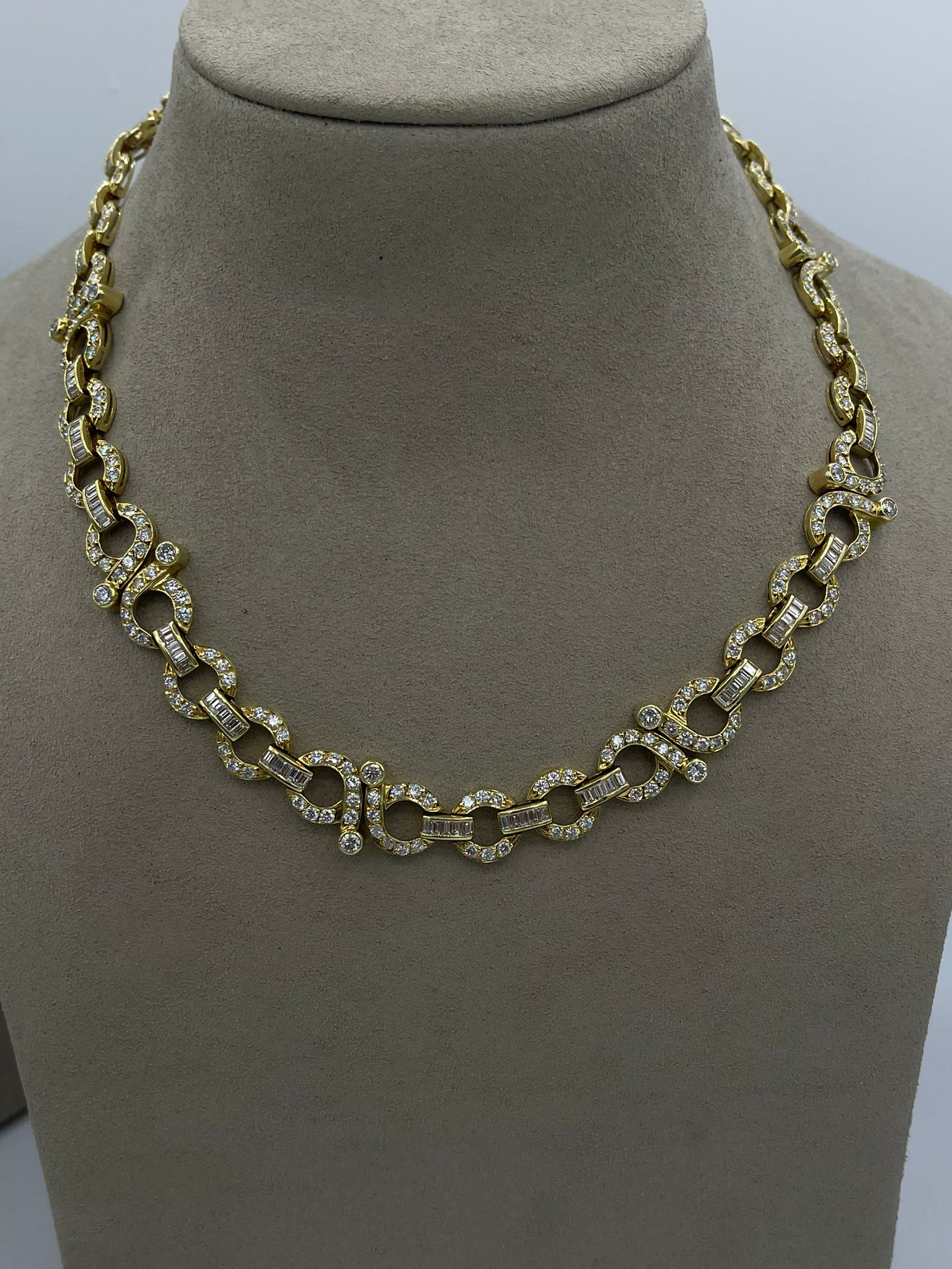 Yellow Gold Diamond Infiniti Necklace