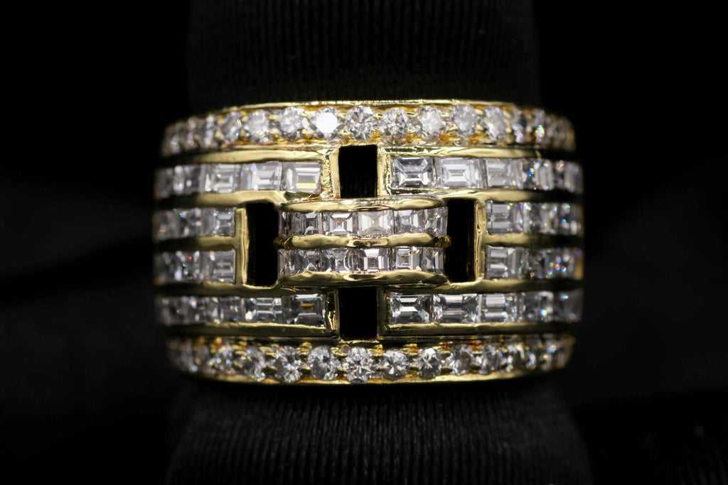 Ladies 18k Yellow Gold Diamond Band Ring